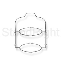 Classic Cake Stand - Two Tier - Chrome