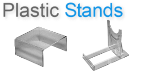 Plastic and acrylic display stands